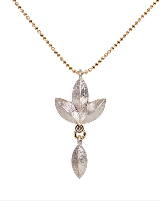 Sweet Pea Blossom Pendant - Small